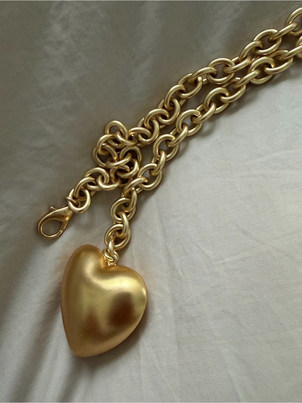 Roxanne Assoulin Gold Heart Pendant Chain Necklace with Pink Accent